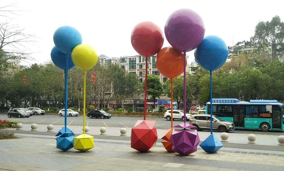 漂浮气球广场雕塑